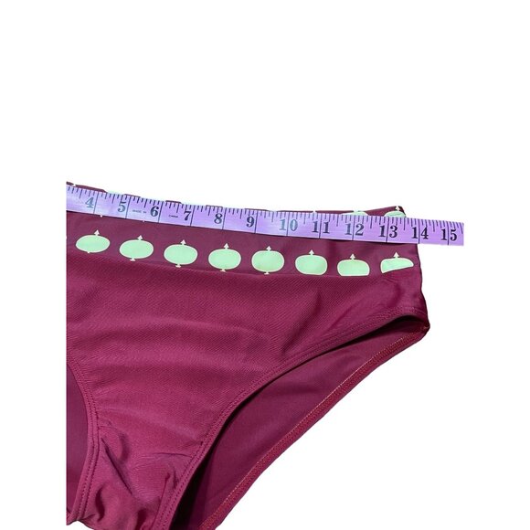 NWOT Women Swimsuit Red Mesh Bikini Size M - Picture 10 of 12